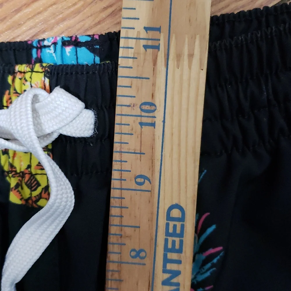 CHUBBIES Pineapple Sundaes Print Black Swim Shorts‎